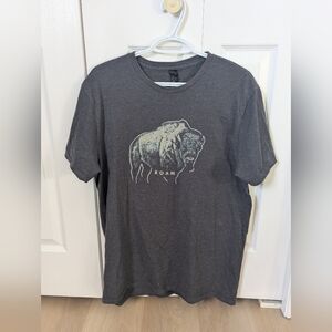 Hanes Gray Graphic T-Shirt for Men